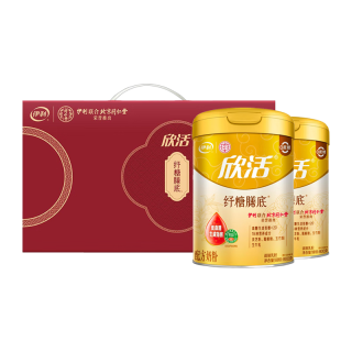伊利 欣活纾糖膳底低GI低嘌呤 中老年奶粉 礼品礼盒 营养 800g*2