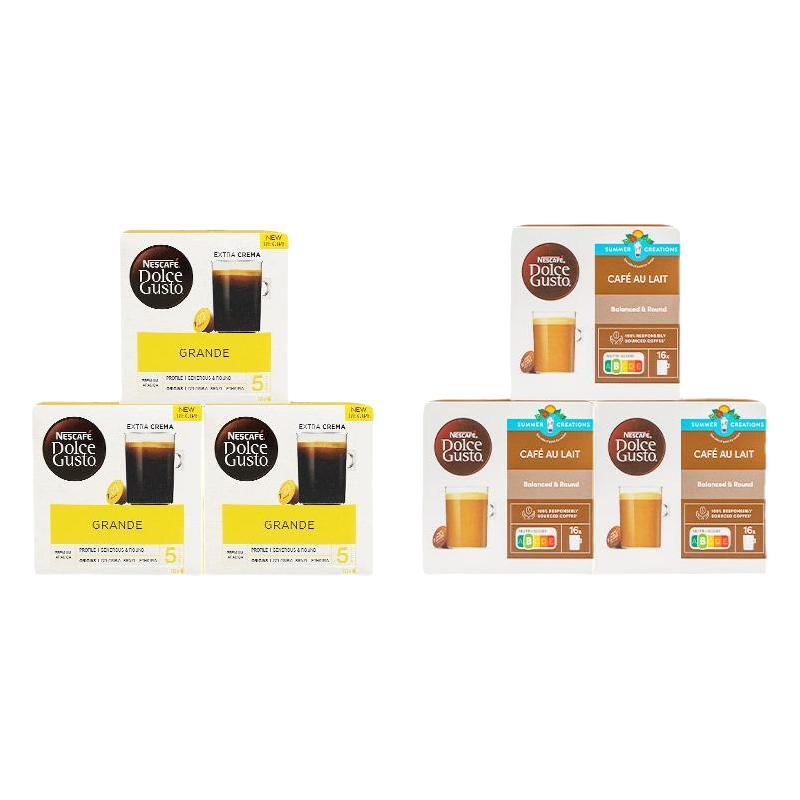 DOLCE GUSTO星选胶囊咖啡黑咖啡意式浓缩研磨咖啡全口味尝鲜套装 SBUX焦糖玛奇朵 三盒装