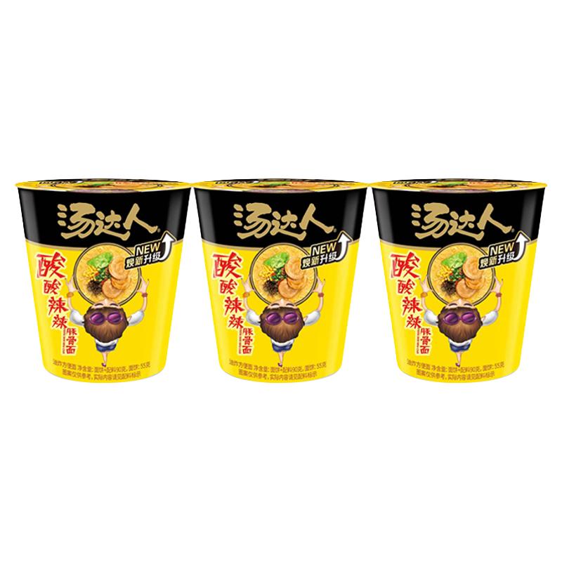 【所有女生好物】汤达人方便面日式豚骨酸辣3+3杯面