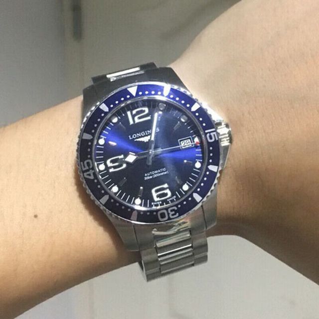 LONGINES 浪琴 运动康卡斯潜水系列 39毫米自动上链腕表 L3.741.4.96.6