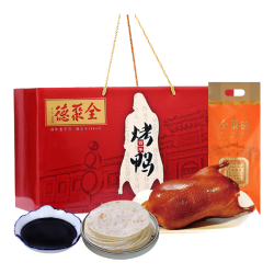 全聚德 烤鸭 北京特产 中华 京味百年烤鸭礼盒1380g