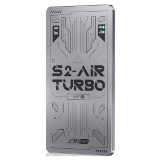上赞 S2 air turbo随身wifi 免插卡wifi 6流量4g路由器5Ghz双频WiFi无线网卡移动上网卡流量卡三网通