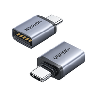 绿联 适用多设备 Type-C转接头 USB OTG数据线 车载转换器  铝合金 Type-C USB3.2 3A