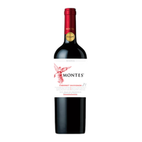 MONTES 蒙特斯 智利原瓶进口 红天使珍藏 赤霞珠 14.5度干红葡萄酒 750ml 单瓶