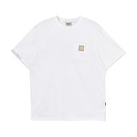 杰克·琼斯（JACK&JONES）男装夏季男士个性时尚字母刺绣胶印纯色舒适简约短袖T恤224201263 A06本白色1 XL 185