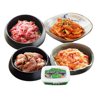 韩式烤肉组合1.5kg   孜然牛肉+辣五花+猪梅肉+鸡腿（送干料）