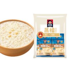 桂格 蒸糯原味燕麦片490g(35g*14包)袋装速食即食早餐冲饮营养代餐饱腹麦片
