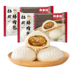 和善园 招牌鲜肉包 780g 12只 家庭肉包子 儿童面点早餐生鲜速冻早