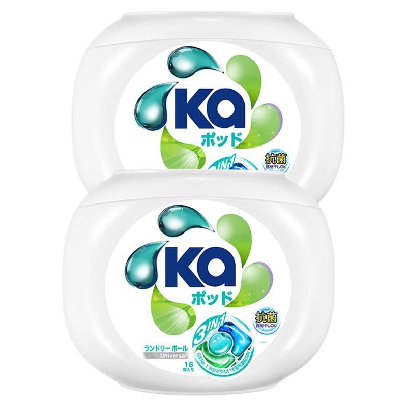 日本菁华三色ka洗衣凝珠洗衣液抑菌超浓缩持久留香16g*120粒