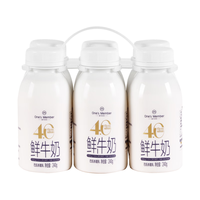 1号会员店 4.0g乳蛋白鲜牛奶 200g*12瓶 巴氏杀菌乳 低温奶