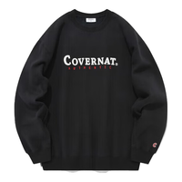 COVERNAT加绒卫衣男女同款 24秋冬季新品 休闲宽松圆领卫衣内搭上衣套头衫
