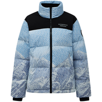 波司登（BOSIDENG）冬季羽绒服男女款简约风面包服加厚立领保暖外套B30143540 蓝调雪山9X59 165/88A