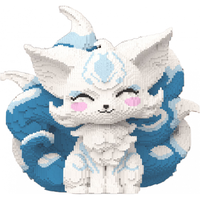 VTR超大九尾狐积木50000粒成人版高难度玩具男女孩拼图2024 70CM七彩九尾狐【50000+颗粒积木