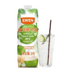 EWEN 补充电解质 椰子水  原味 包装 1瓶 1L