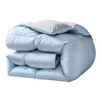 富安娜 FUANNA 酷丝棉 90%灰鸭绒羽绒被芯 冬被 1000g填充 203*229cm 浅蓝色 【90鸭绒冬厚被】经典款 双人被1.5/1.8米(被芯203*229cm)