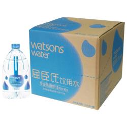 屈臣氏 蒸馏水添加矿物质饮用水4.5L*4桶整箱大桶装水家庭装泡茶