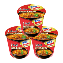 康师傅 方便面 61g*3杯 红烧牛肉面