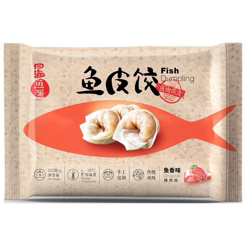 四海鱼蛋 鱼皮饺 鱼皮味 200g