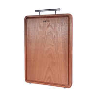 拓乌檀木菜板加厚实木砧板家用切菜板木质面板案板厨房切肉占板粘板 非洲乌檀木砧板小号