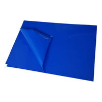 茗芮居机房防静电粘灰尘脚垫大号无尘车间地垫粘尘垫可撕式鞋底粘尘地垫 蓝色18*24英寸(45*60cm)