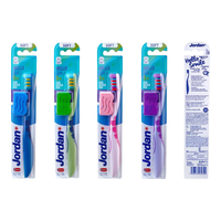 JORDAN Jordan大童青少年细柔软毛牙刷9-10-12岁以上6支装颜色