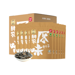 胖农 原味大颗粒瓜子 内蒙古363葵花籽当季新货毛嗑炒货50g×10袋箱装