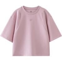 Gap 盖璞 女士兰精LOGO空气感短袖T恤 464824 白色 XL