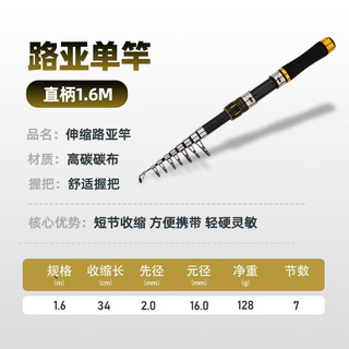 碳素迷你振出式伸缩路亚竿M调超短节便携式微物溪流马口滑竿
