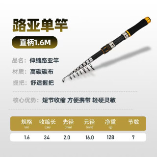 碳素迷你振出式伸缩路亚竿M调超短节便携式微物溪流马口滑竿