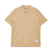 杰克·琼斯（JACK&JONES）夏季舒适简约纯色质感通勤休闲polo衫男士短袖翻领T恤 凝乳棕224206050 M 175