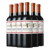 MONTES 蒙特斯 欧法 空加瓜谷干型红葡萄酒 750ml*6瓶套装