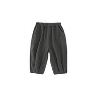 巴厘小猪宝宝休闲裤2025春季女童长裤儿童束脚裤幼儿洋气外出裤子 岩灰 100