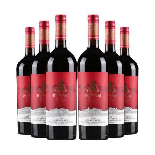 贺兰神国产红酒宁夏贺兰山东麓产区特产 有机赤霞珠干红葡萄酒 750ml6瓶