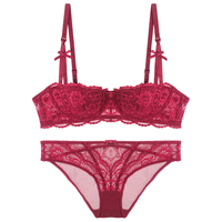 Glambody MAGIC NATURAL LINE 682008 女士薄款蕾丝文胸套装