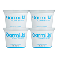 Oarmilk 牛奶 牛奶 无蔗糖低糖蜜桃草莓0乳糖低温酸奶420gX4 420g无蔗糖酸奶