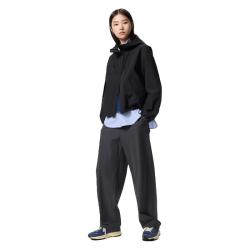 优衣库 开业价女装针织廓形长裤快干高腰弯刀裤加长款481252 08 深灰色 2XL