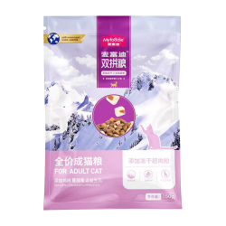 麦富迪 超肉粒冻干双拼 成猫粮试吃包 450g