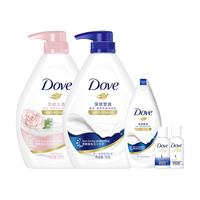 Dove 多芬 滋养美肤沐浴乳套装 (樱花甜香730g+补充装400g+沁醒水透730g)