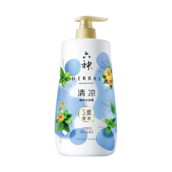 六神 菁萃清凉香氛沐浴露1L清凉祛味 金盏花+薄荷男士女士
