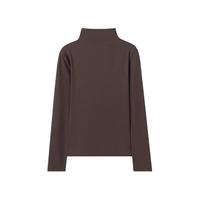 六只兔子（six rabbit）6RBI椰油美肤肌底衣早秋薄款打底衣百搭高领秋衣内搭外穿显瘦修身 咖啡 L 80-120