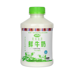 青海湖 鲜牛奶  瓶装 500mL 4瓶