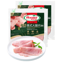 荷美尔 经典美式火腿片150g/袋x2 早餐三明治 烧烤火锅食材