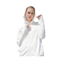 觅橘落肩款防晒衣原纱型防晒服冰丝外套防紫外MIEJUA凉感 落肩款-白色 F码170cm120斤以下