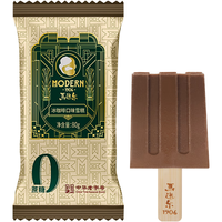 MODERN/马迭尔 中华老字号 黑巧流心口味冰淇淋 【0蔗糖系列】冰咖啡口味80g*4支 量贩装 320g