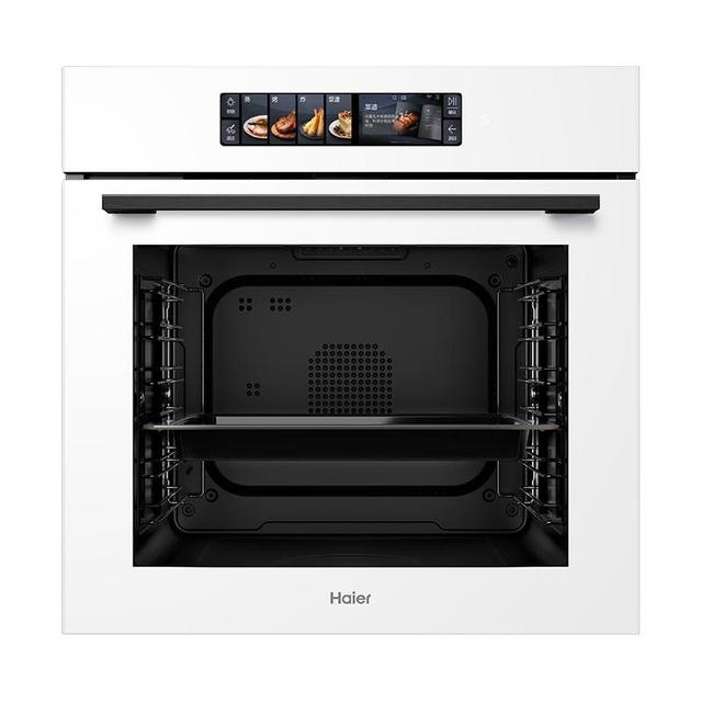 PLUS会员：海尔 小红花厨电-绽放版嵌入式蒸烤箱 白色蒸烤箱 11.17寸彩屏  C72-TAU1