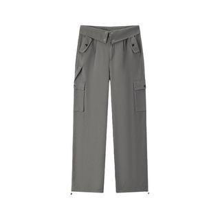 Semir/森马 翻腰阔腿 女士工装裤