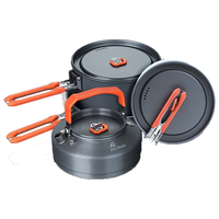 Fire-Maple 盛宴4 野营套锅 黑色 4-5人