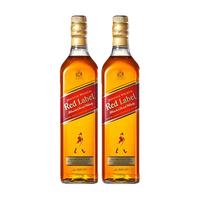 JOHNNIE WALKER 尊尼获加 红牌 调和 苏格兰威士忌 40%vol 1L*2瓶 礼盒装
