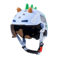 京东京造儿童电动车头盔 升级款新国标A类3C认证 加厚缓冲层电瓶车恐龙款 【夏盔】升级款-恐龙鳍