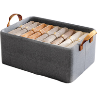 邦尼美家 衣物收纳箱 灰色-26L（47*28*20）